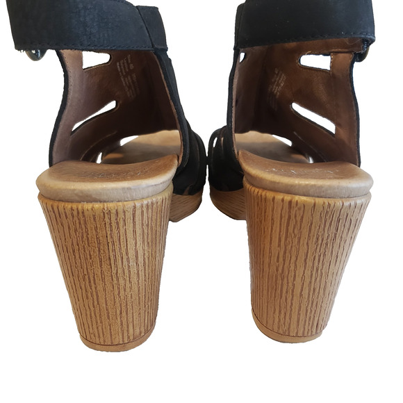 Dansko Black and Brown Women Sandals - Picture 11 of 15